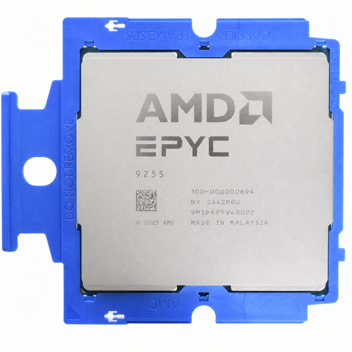 Unlocked AMD EPYC 9255 CPU Processor 24 Core 3.20GHz 128MB L3 Cache 200W - 100-000000694