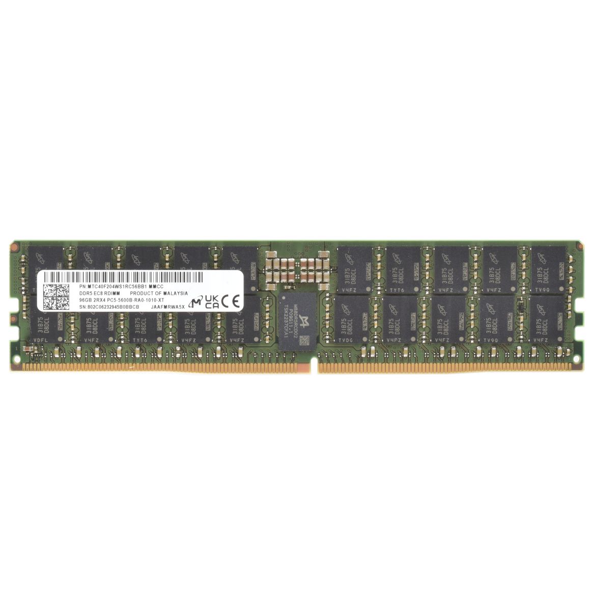 Micron 96GB 2RX4 PC5-5600B-R 5600MHz ECC Memory Module