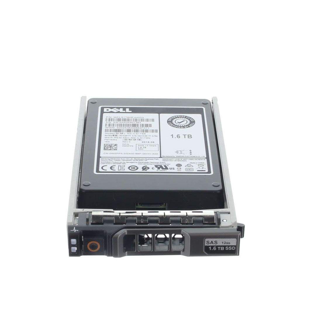 Dell Samsung PM1645 1.6TB 12GBPS TLC MU SAS SSD Drive DR0HX