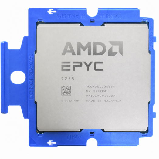 Unlocked AMD EPYC 9255 CPU Processor 24 Core 3.20GHz 128MB L3 Cache 200W - 100-000000694
