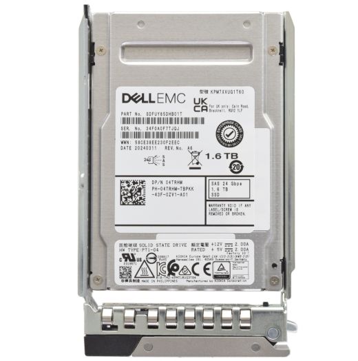 Dell Kioxia 2.5" 1.6TB 24GBPS MU SAS SSD Drive - 4TRHM KPM7XVUG1T60 