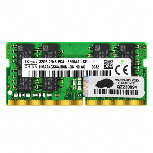 SK Hynix 32GB 2RX8 PC4-3200AA-S (3200MHz) Laptop Memory Module - HMAA4GS6AJR8N-XN