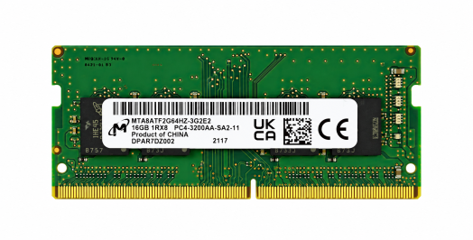 Micron 16GB 1RX8 PC4-3200AA-S (3200MHz) Laptop Memory Module - MTA8ATF2G64HZ-3G2E2