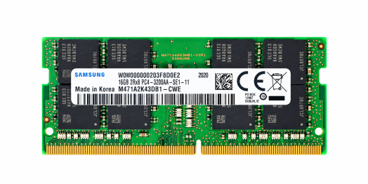 Samsung 16GB 2RX8 PC4-3200AA-S (3200MHz) Laptop Memory Module - M471A2K43DB1-CWE