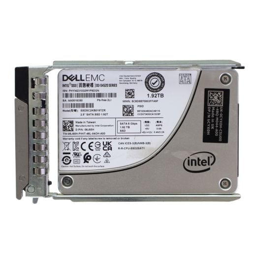 Dell Intel D3-S4520 Series 2.5" 1.92TB 6GBPS RI SATA SSD Drive - 6J65H SSDSC2KB019TZR