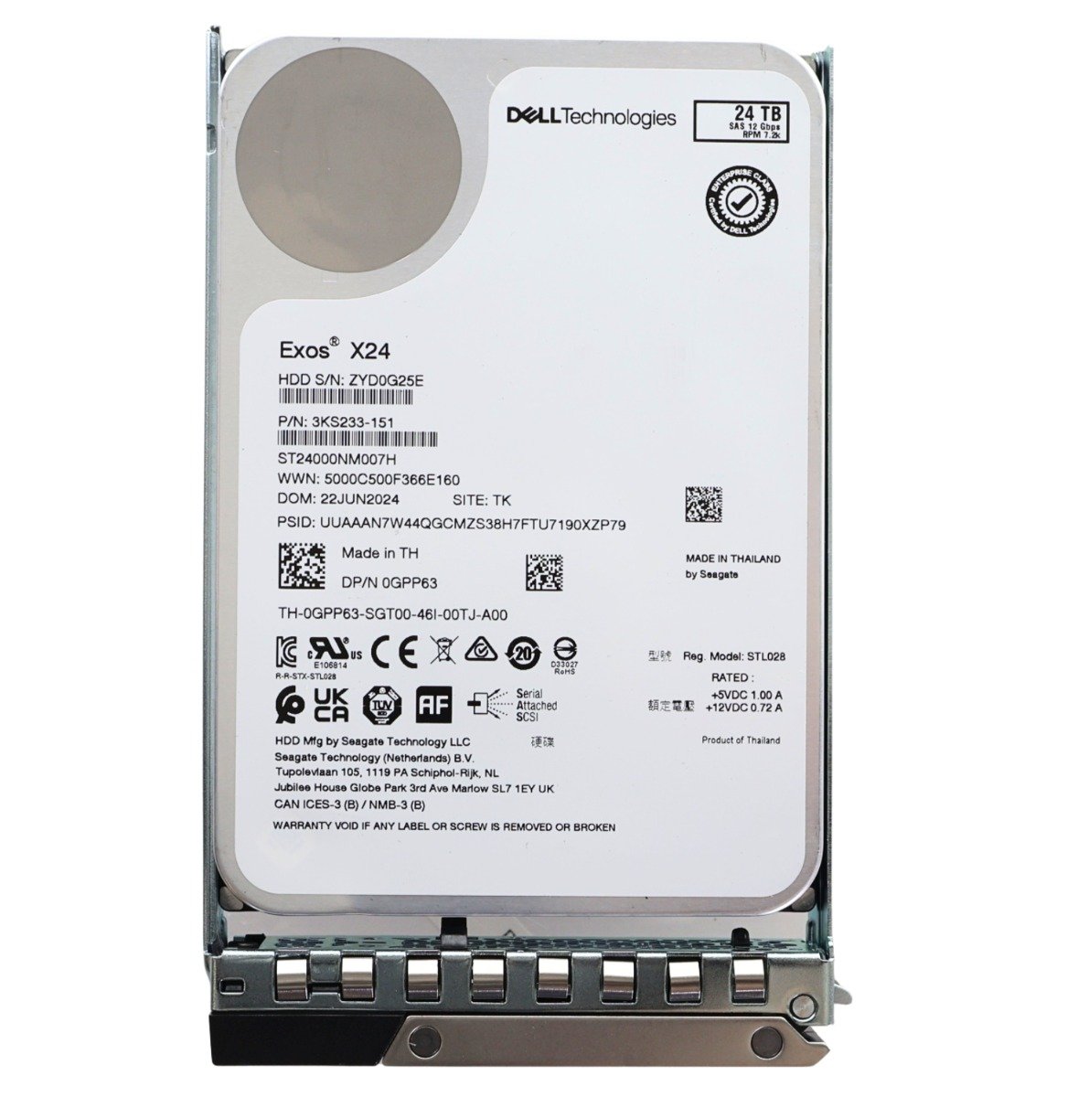 Dell Seagate Exos X24 3.5