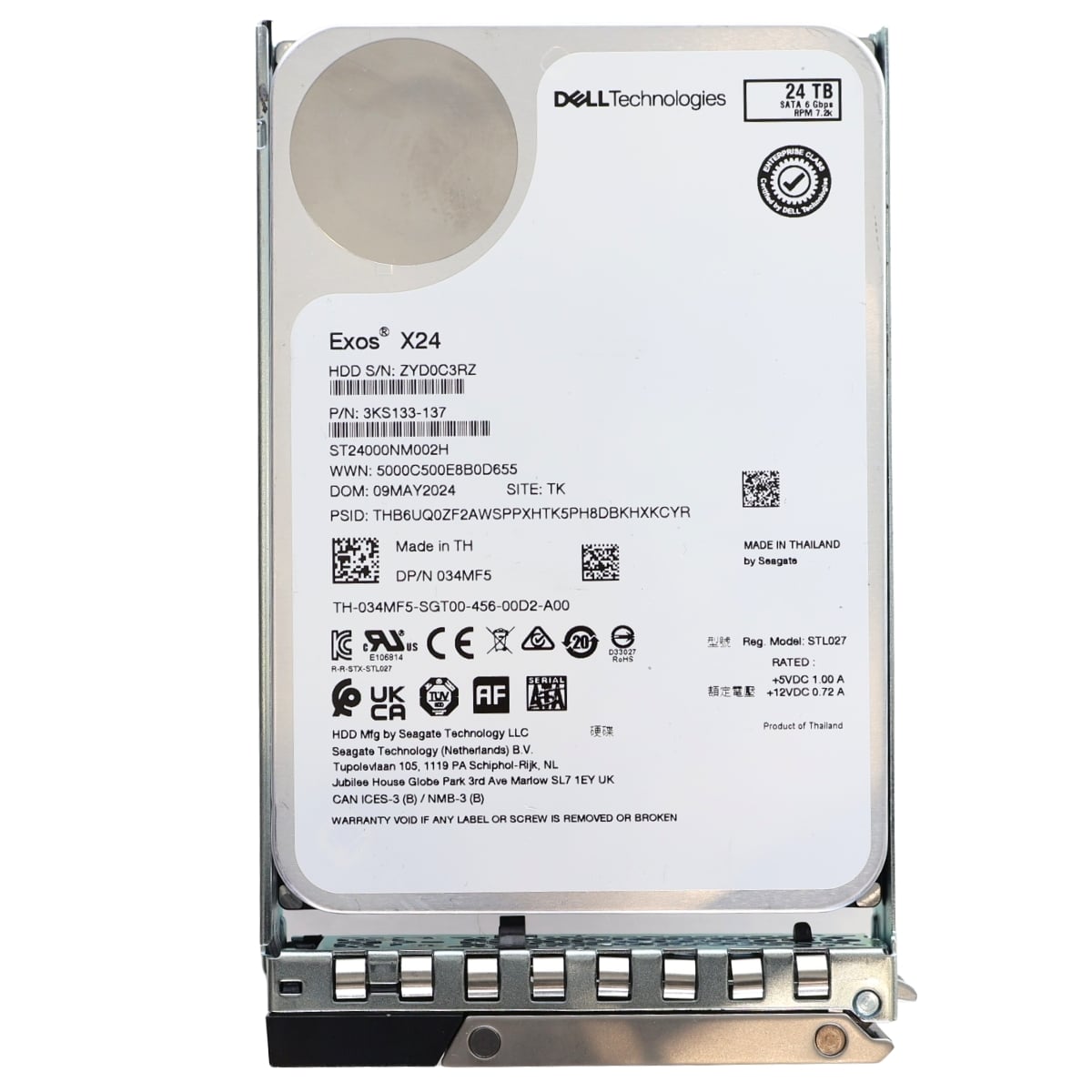 Dell Seagate Exos X24 3.5