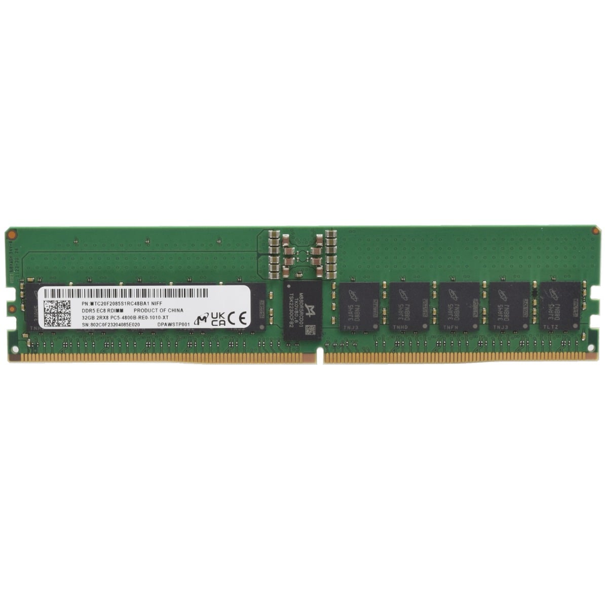 Micron 32GB 2Rx8 PC5-4800B-R (4800MHz) ECC Memory Module