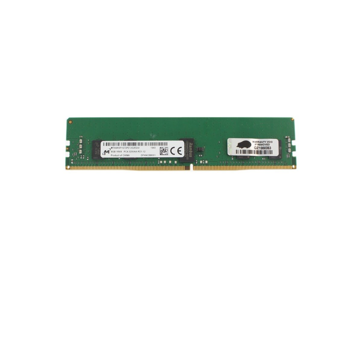 Micron 8GB 1RX8 PC4-3200AA-R (3200MHz) ECC Memory Module