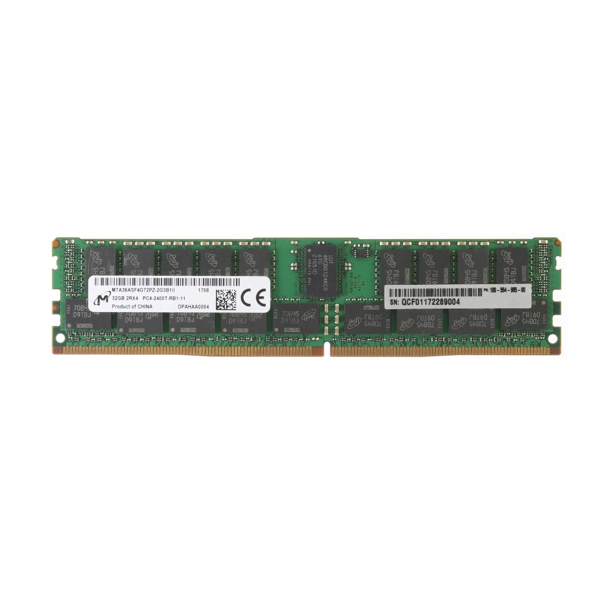 Micron 32GB 2Rx4 PC4-2400T-R (2400MHz) ECC Memory Module