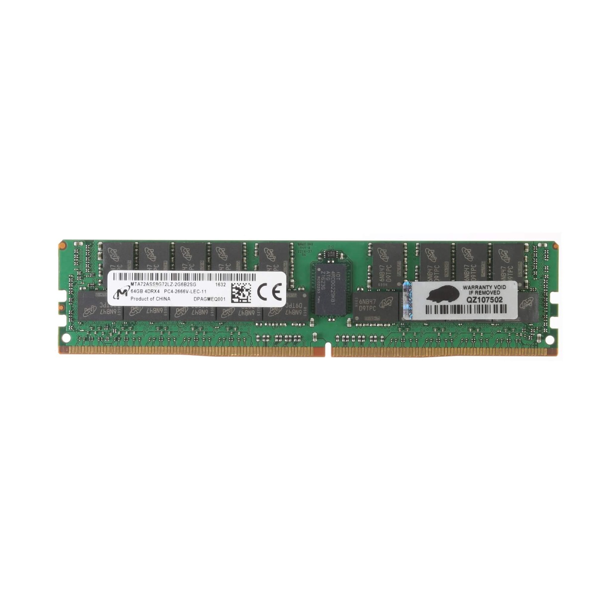 HP MIicron 64GB 4RX4 PC4-2666V-L (2666MHz) ECC Memory Module - 850882-001