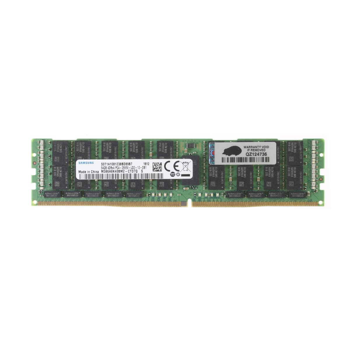 HP Samsung 64GB 4RX4 PC4-2666V-L (2666MHz) ECC Memory Module - 850882-001