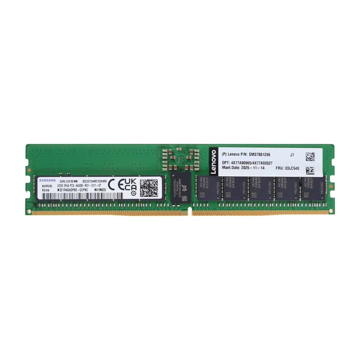 Samsung 32GB 2RX8 PC5-6400B-R (6400MHz) ECC Memory Module