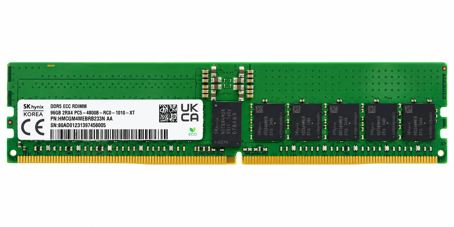 SK Hynix 96GB 2RX4 PC5-4800B-R (4800MHz) ECC Memory Module